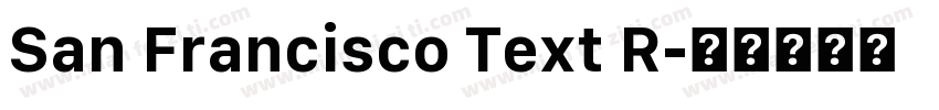 San Francisco Text R字体转换